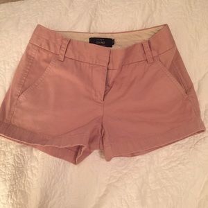 J. Crew shorts. Pale pink. Size 00. NWT.